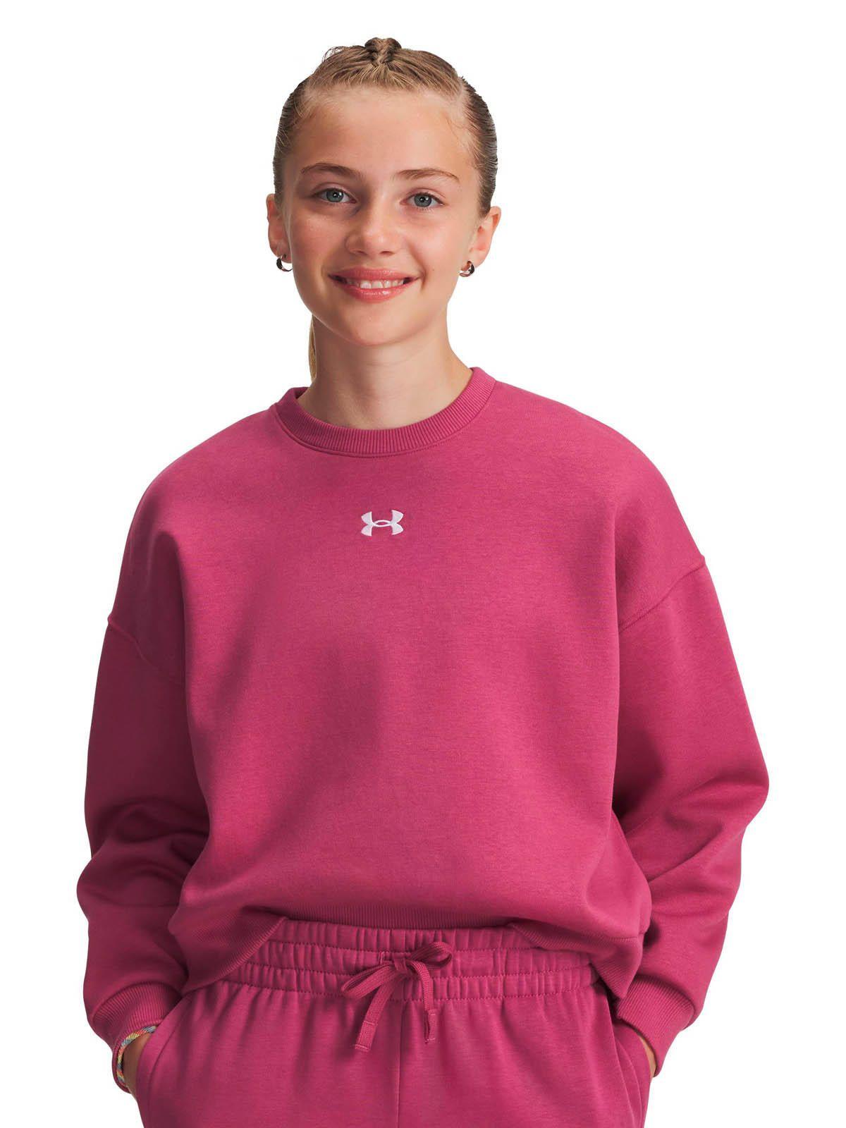 Polerón Lifestyle  niña Rival Fleece Oversized rojo -3