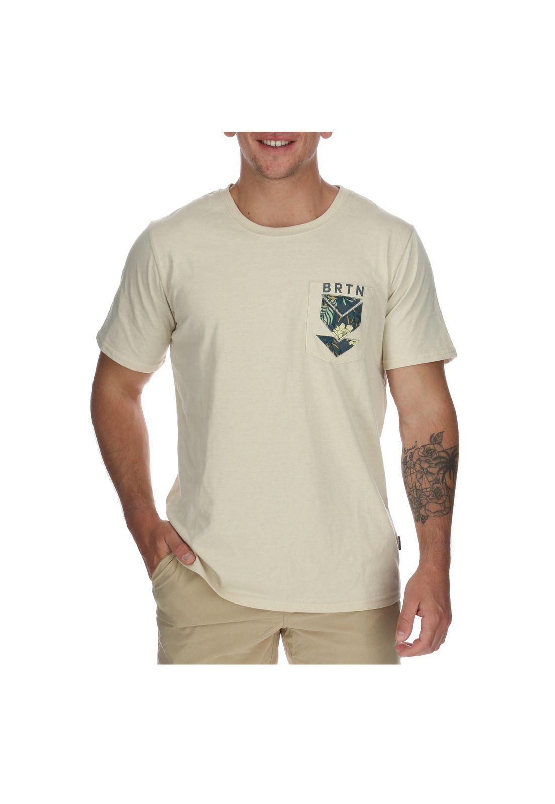 Polera M/C Hombre Pocket Logo I Gris Claro-0