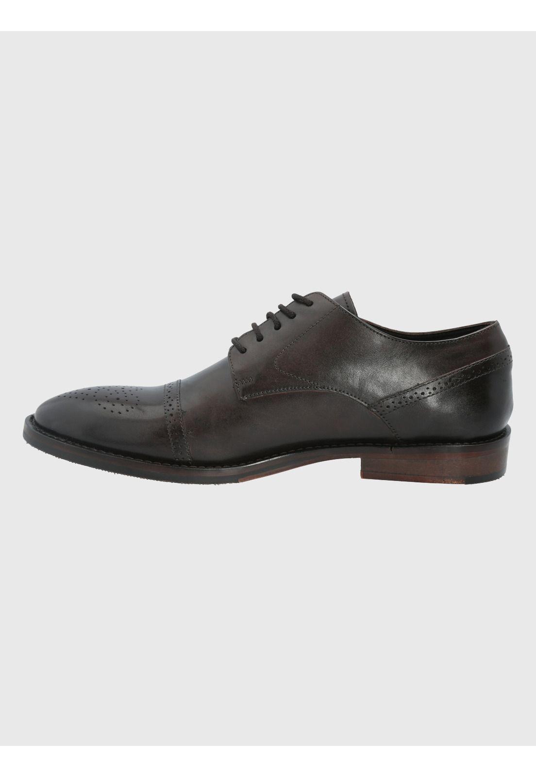 Zapato Cuero Café Oscuro Hombre Kenton -3