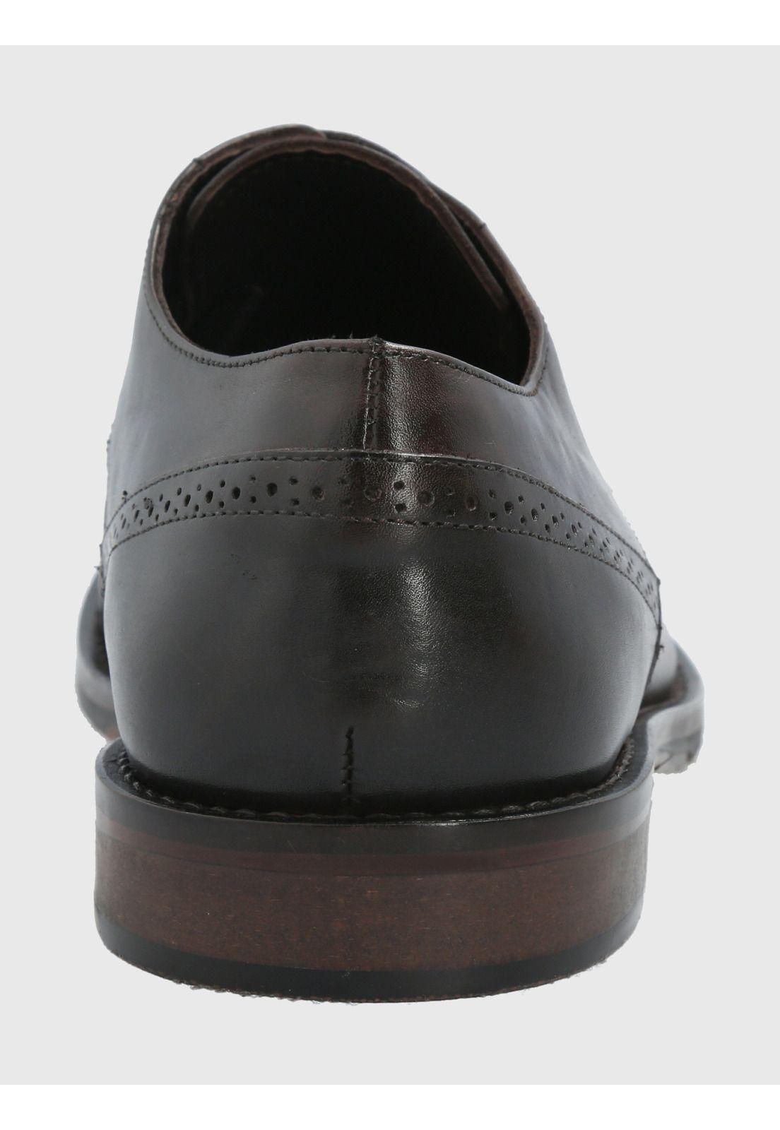 Zapato Cuero Café Oscuro Hombre Kenton -4