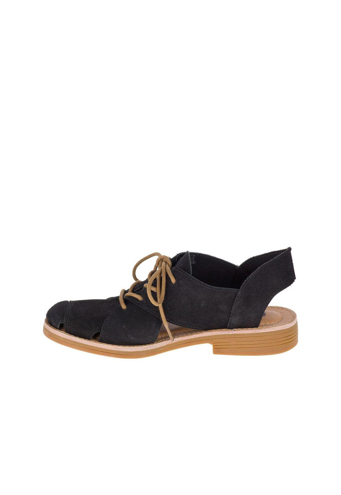 Sandalia Mujer Casual Maren Negro-2