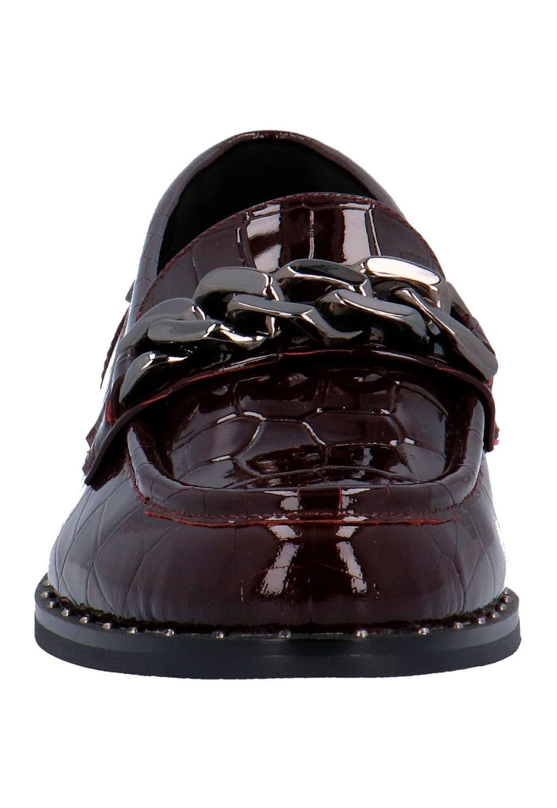 Mocasin Mujer Cuero Maite Burdeo-2