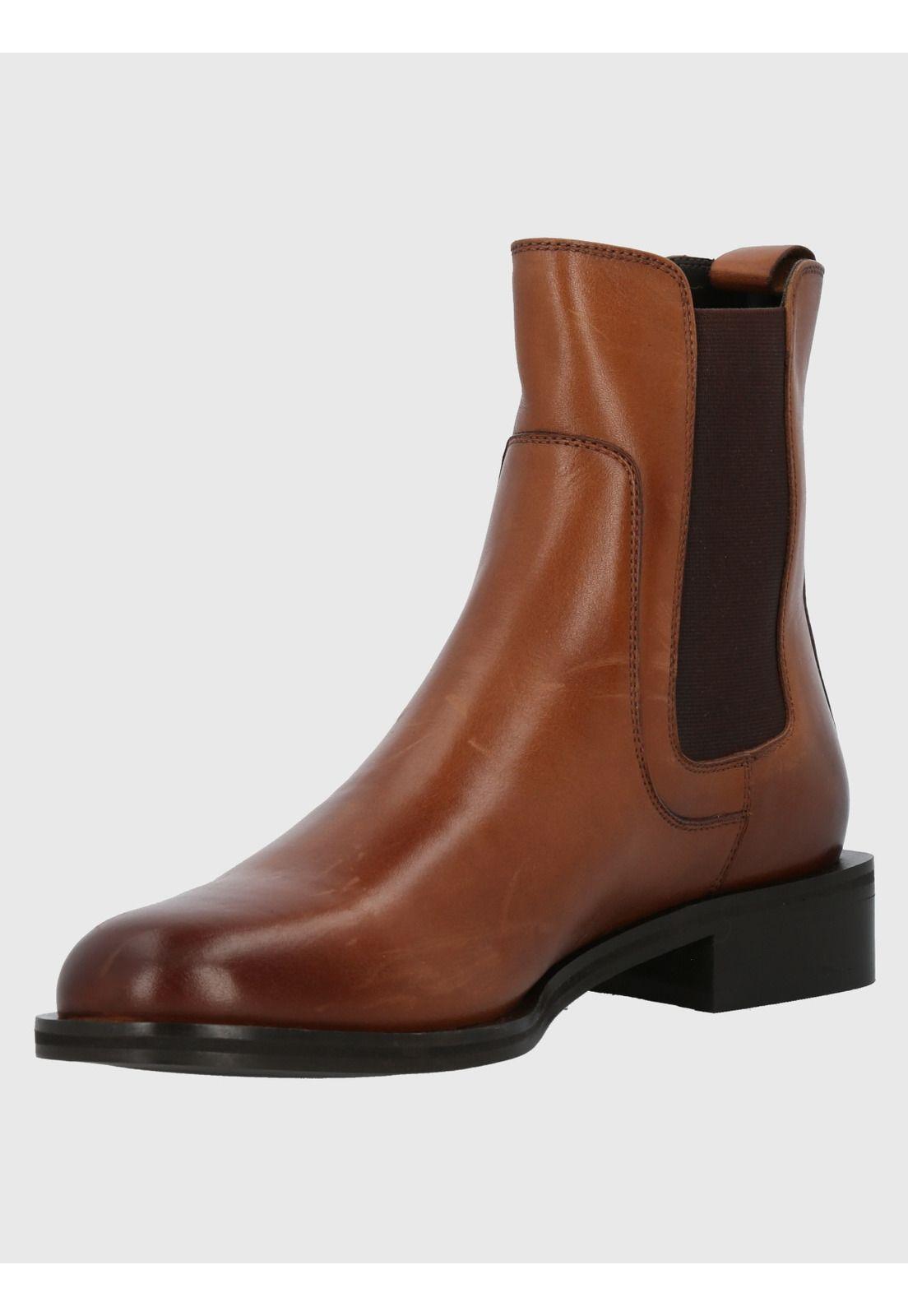 Botín Cuero Mujer Rivor Camel-4
