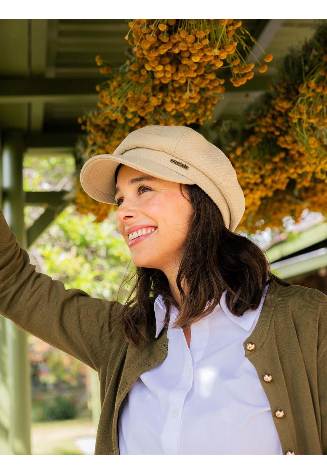 Gorros  Cap Beret Mujer Beige-1