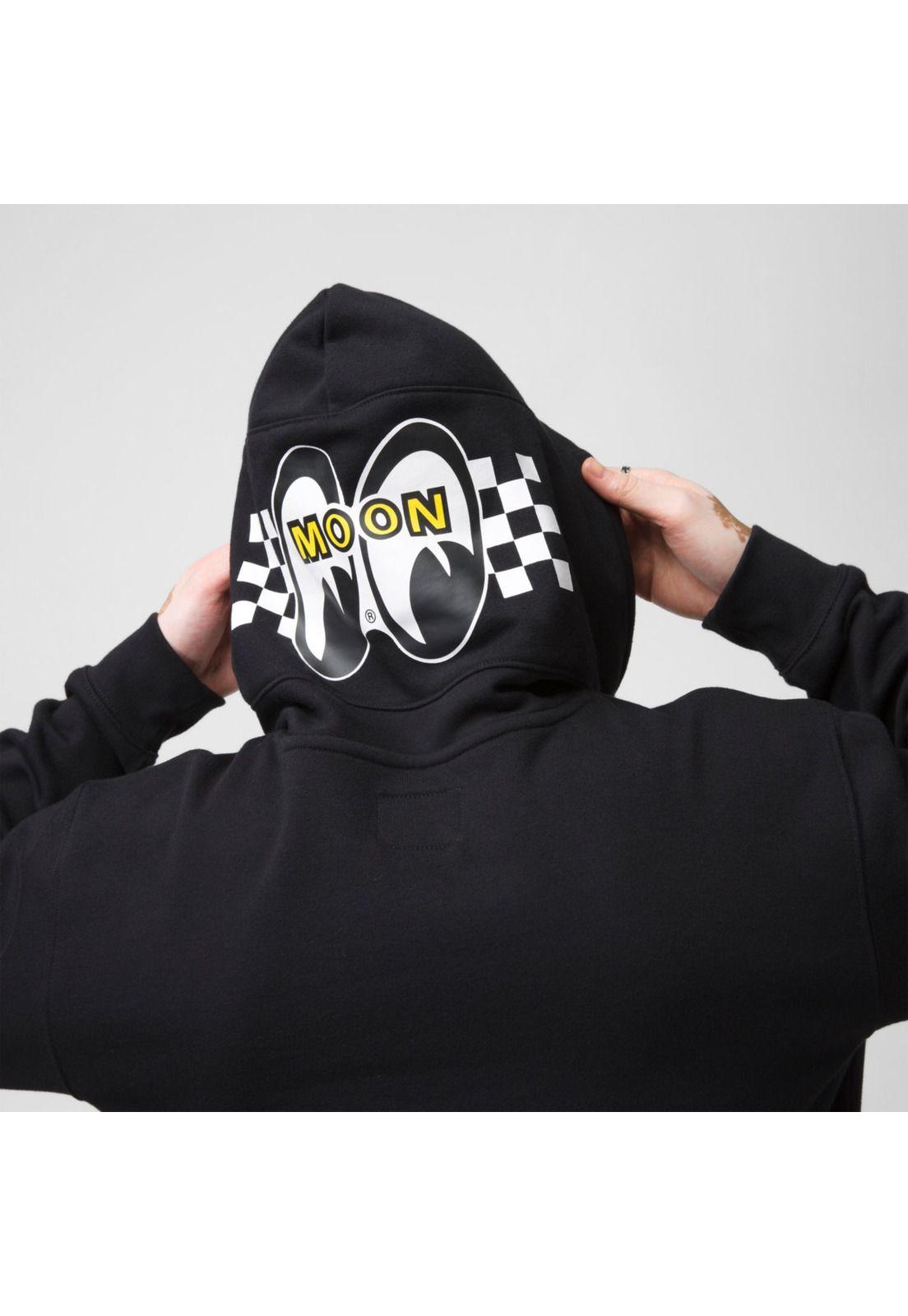 Polerón Hombre Mooneyes Fleece Po Black-3