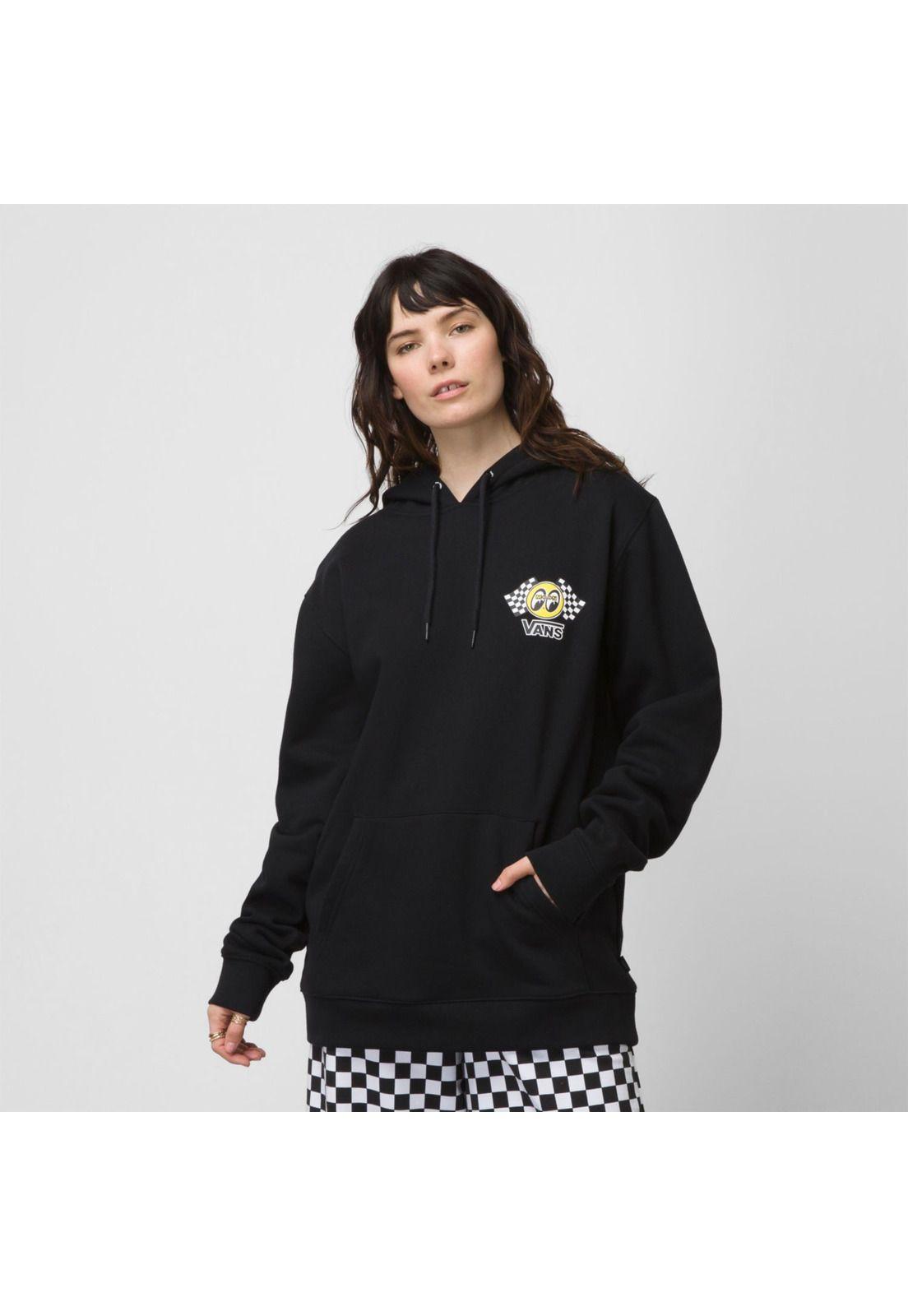 Polerón Hombre Mooneyes Fleece Po Black-5