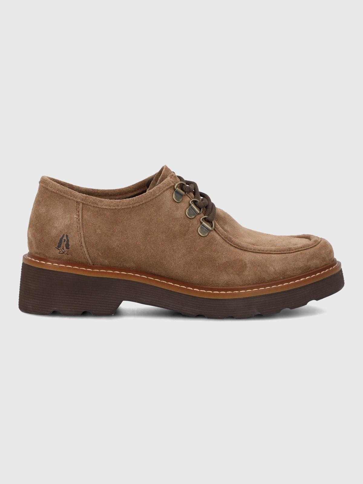 Zapato Cuero Mujer Renovo Café-1