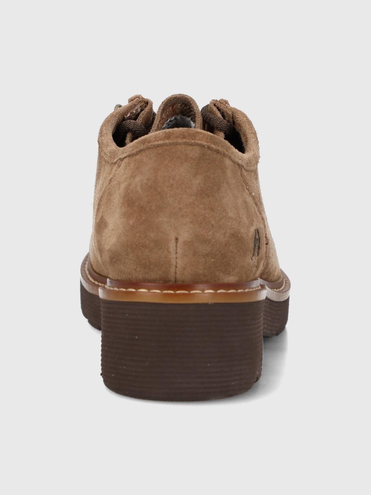 Zapato Cuero Mujer Renovo Café-6
