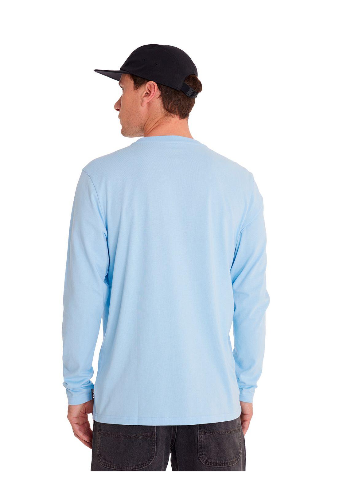 Polera manga larga Hombre Long Sl Celeste-3