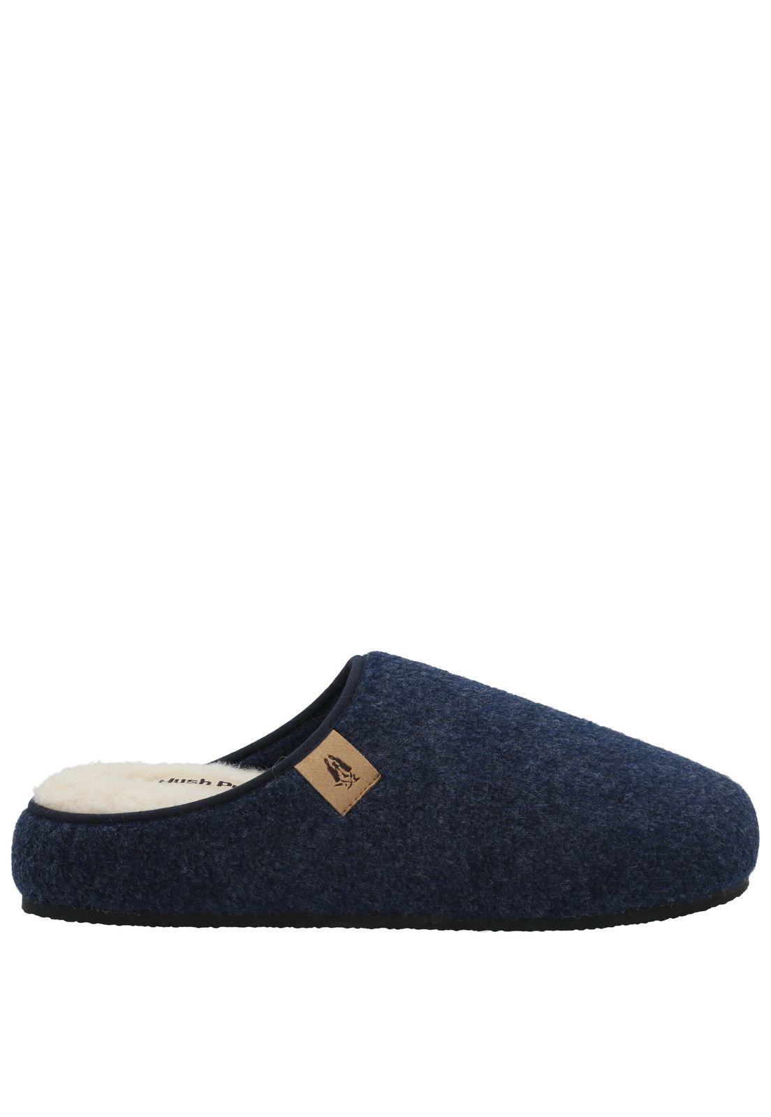Pantufla Fieltro Hombre Slipper Felt Azul-0