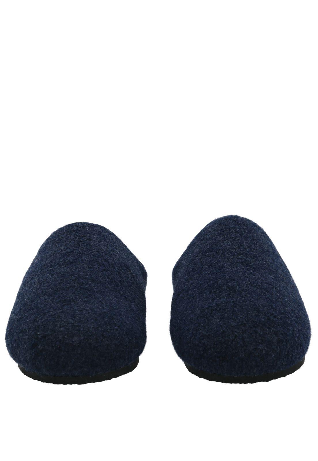 Pantufla Fieltro Hombre Slipper Felt Azul-4