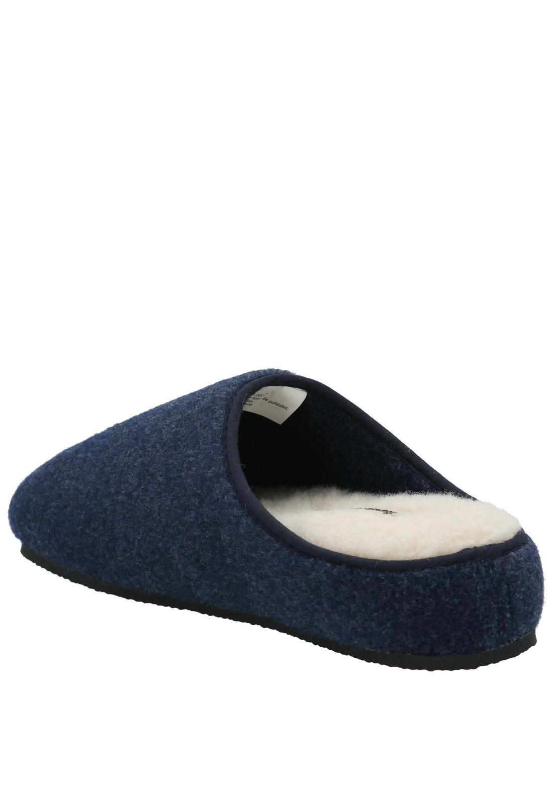 Pantufla Fieltro Hombre Slipper Felt Azul-6