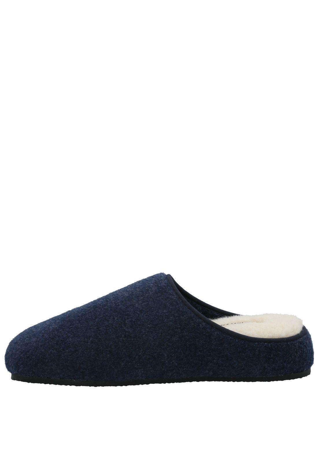 Pantufla Fieltro Hombre Slipper Felt Azul-7