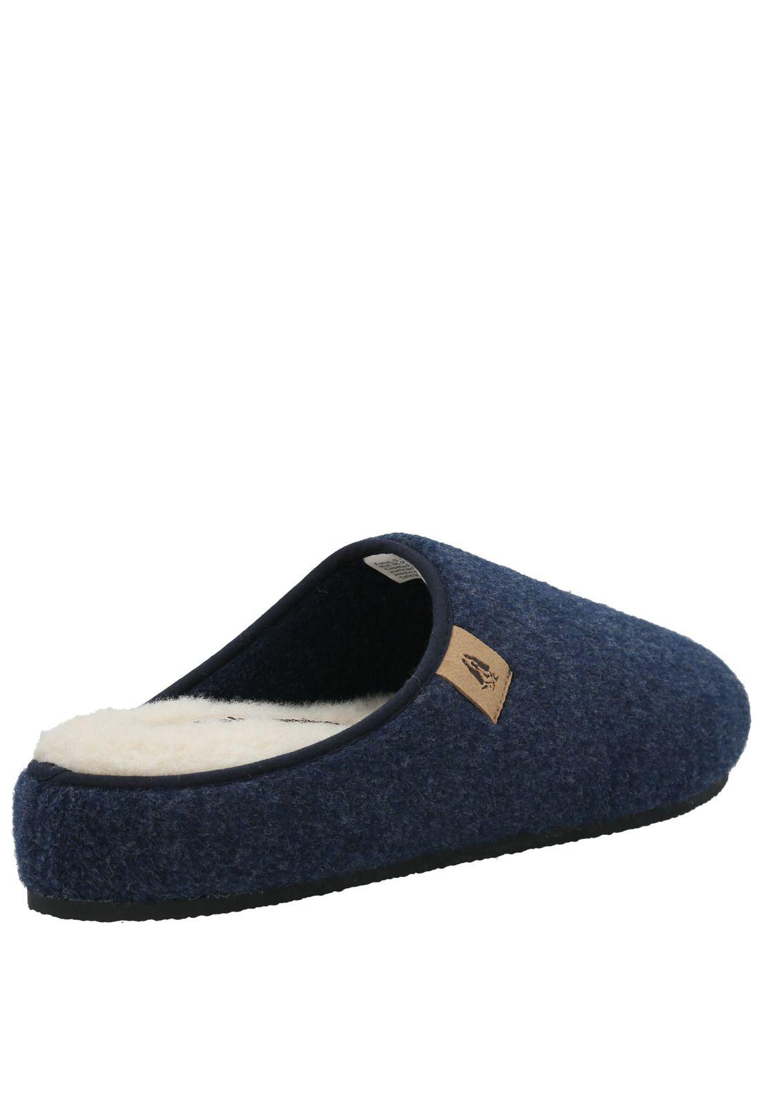 Pantufla Fieltro Hombre Slipper Felt Azul-8