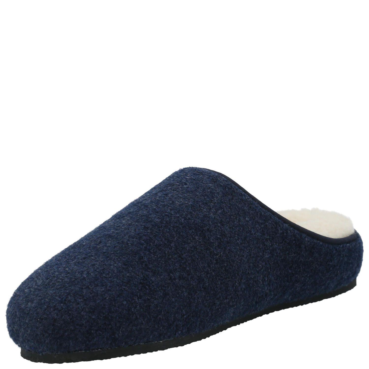 Pantufla Fieltro Hombre Slipper Felt Azul-3