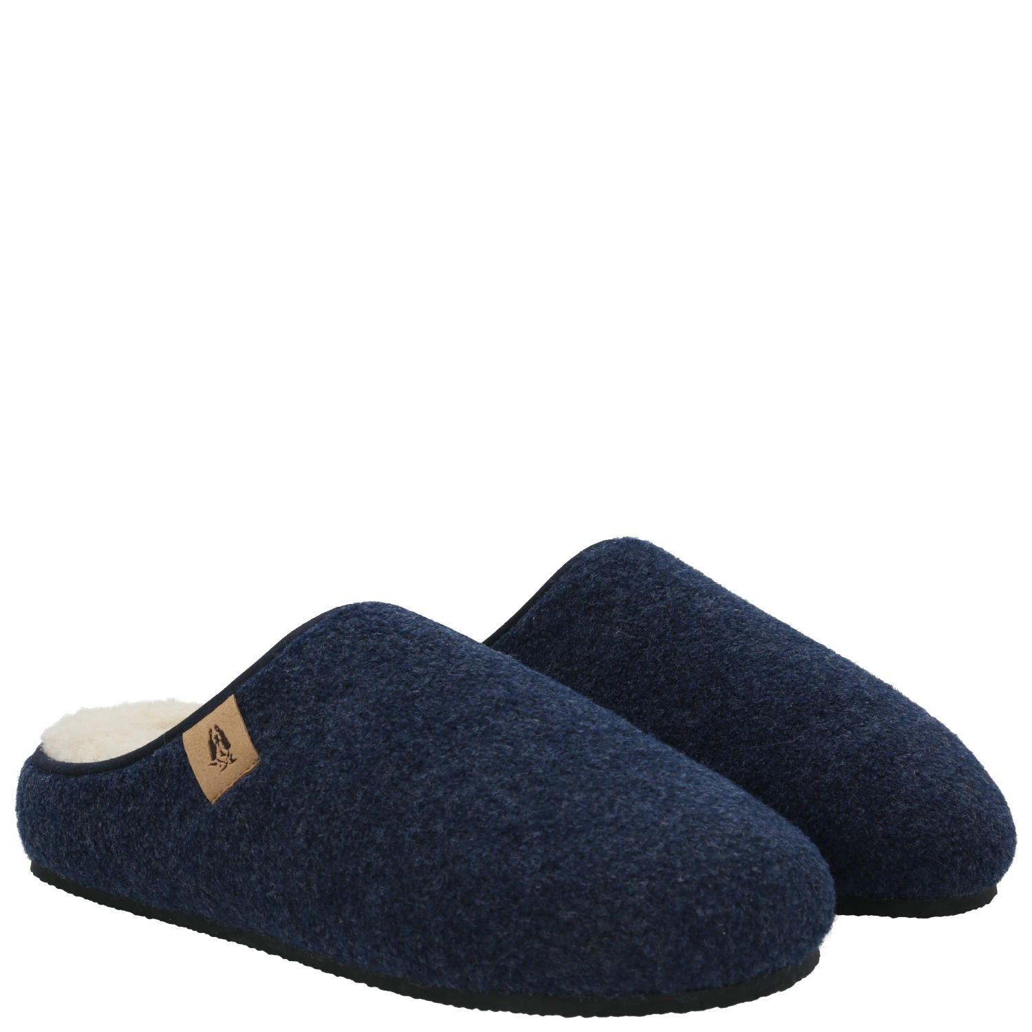 Pantufla Fieltro Hombre Slipper Felt Azul-5