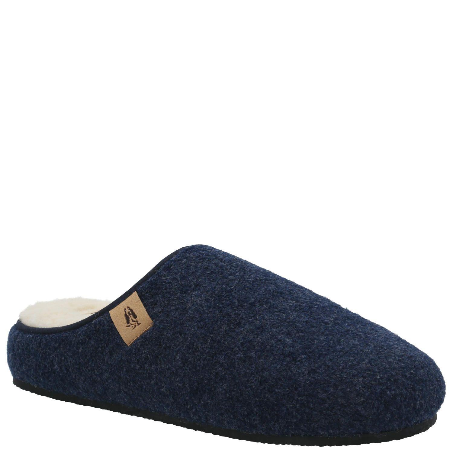 Pantufla Fieltro Hombre Slipper Felt Azul-1