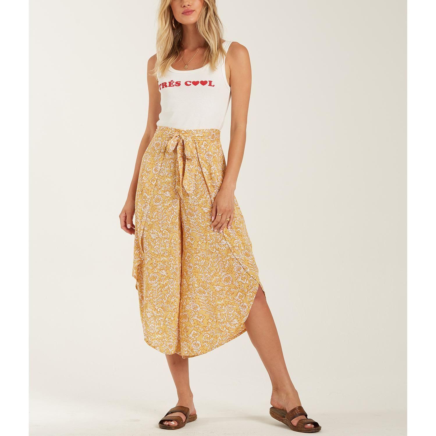 Pantalon  Capri Skies Pant Amarillo Mujer-0