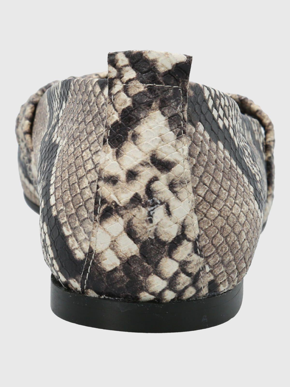 Ballerina Cuero Mujer Zander Gris-6