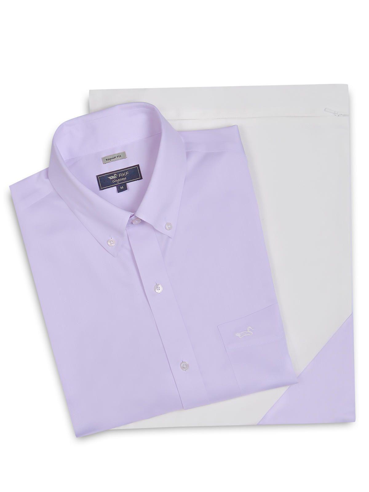 Camisa Cuello Button-Down Hombre Wf Pb Lila-5
