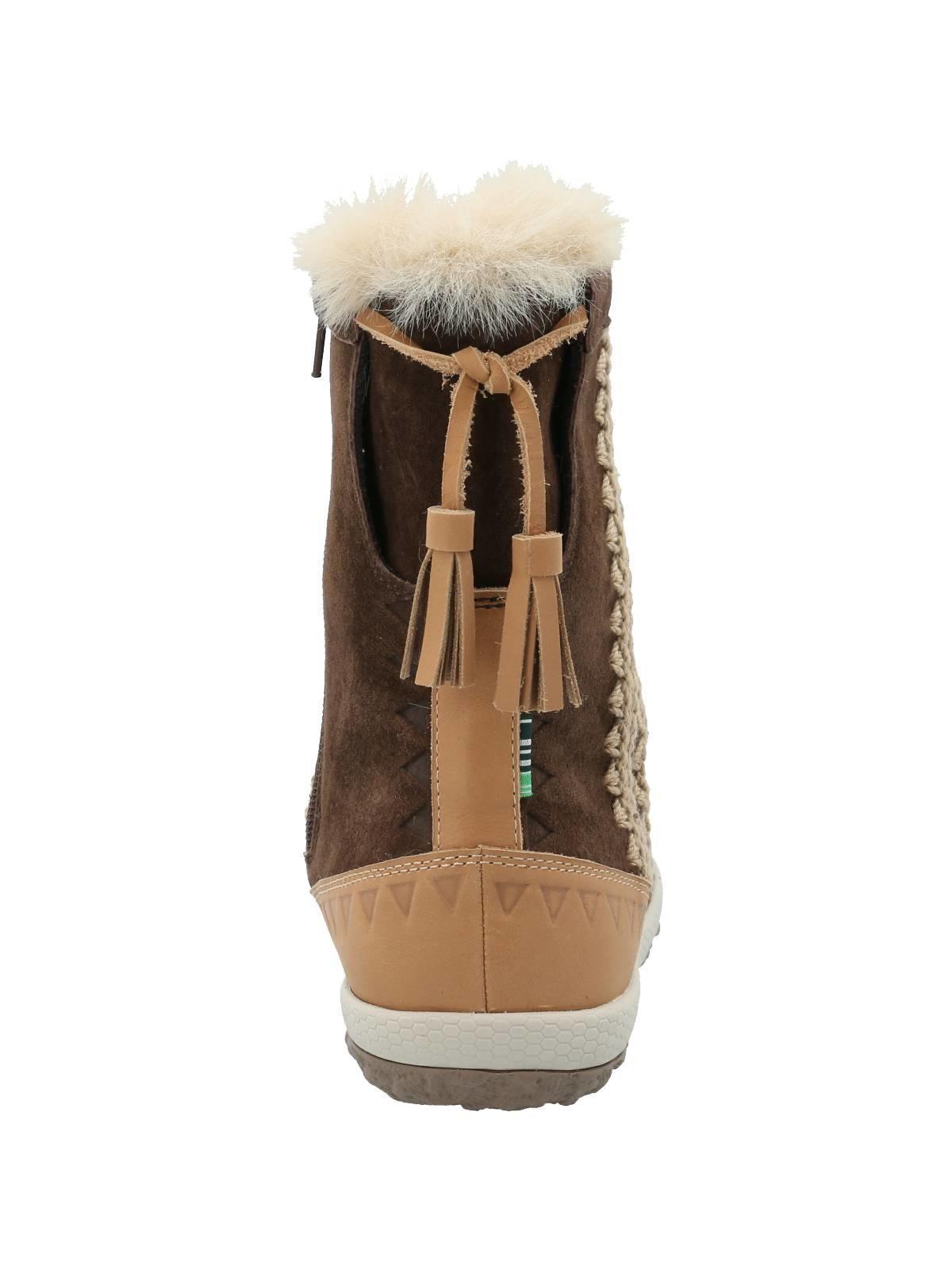 Botín Cuero Mujer Andalea Chocolate-6