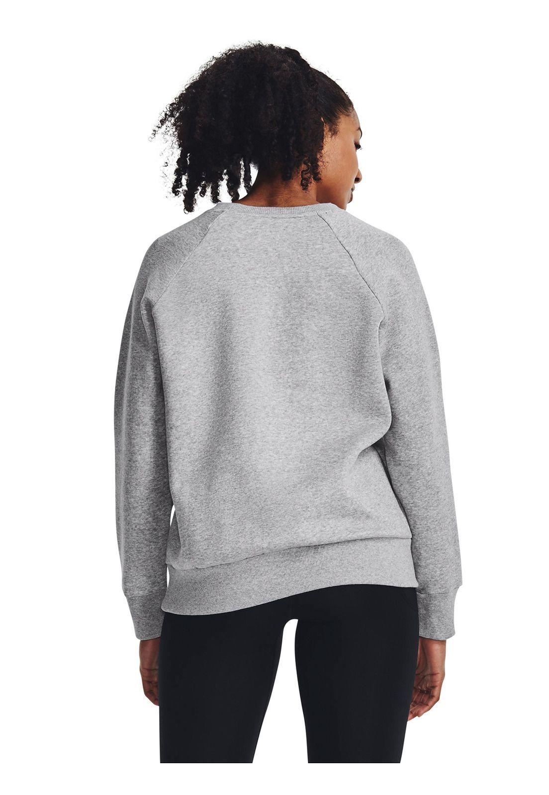 Polerón UA Rival Gris para mujer-4