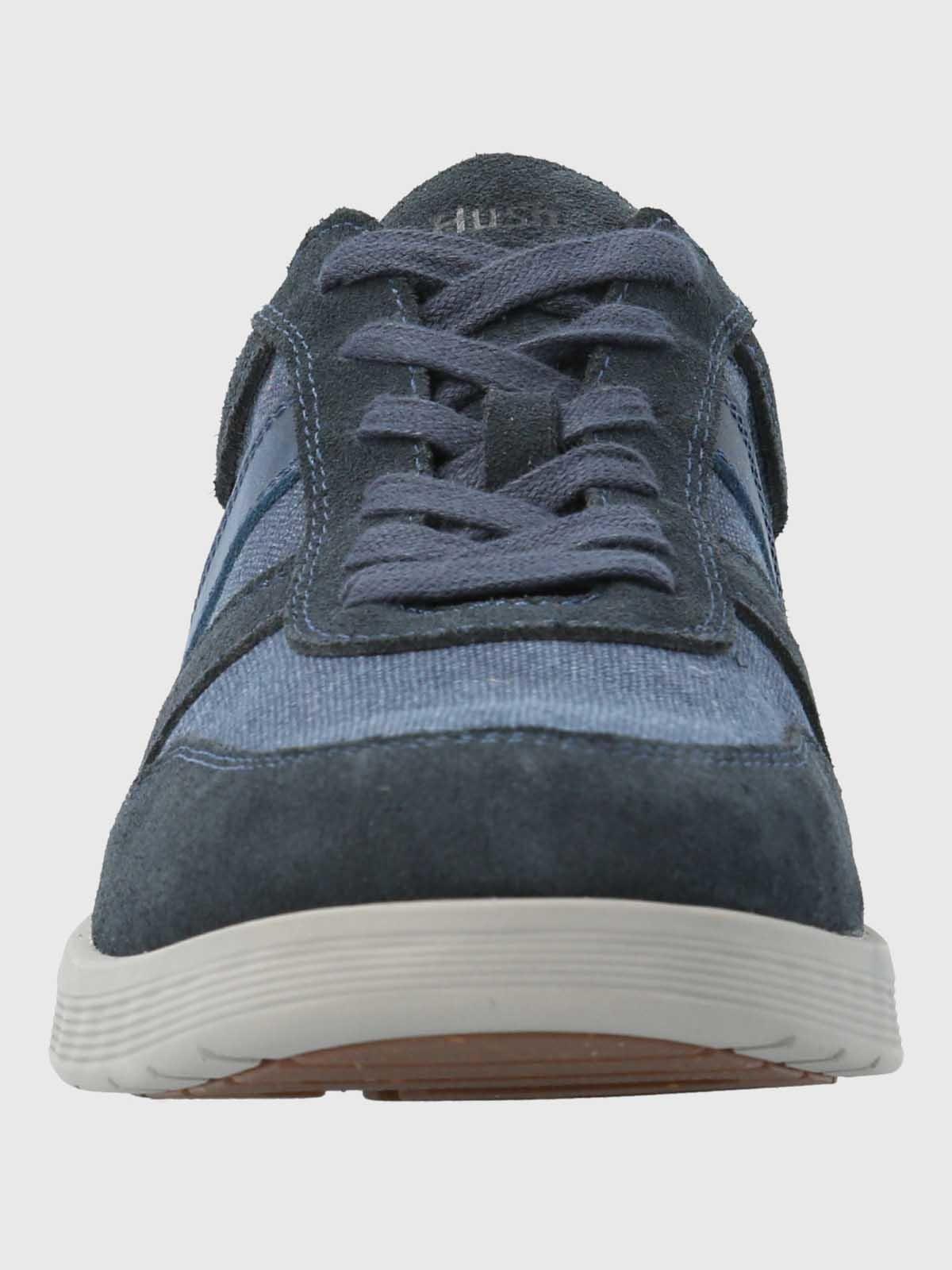 Zapatilla Cuero Hombre Spinal Wave Azul-3