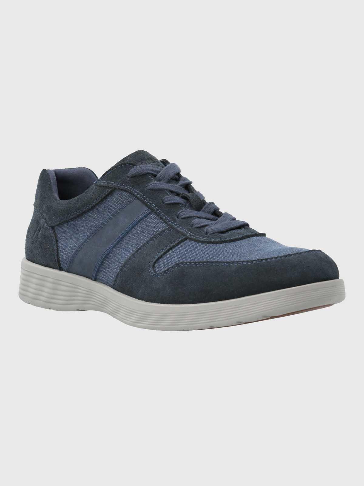 Zapatilla Cuero Hombre Spinal Wave Azul-0