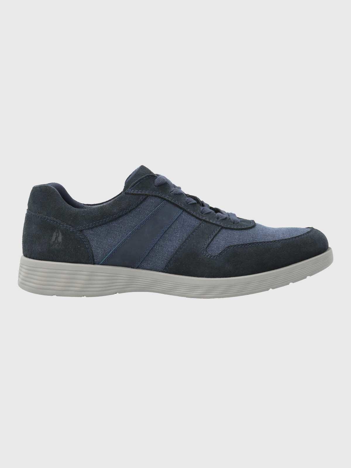 Zapatilla Cuero Hombre Spinal Wave Azul-1