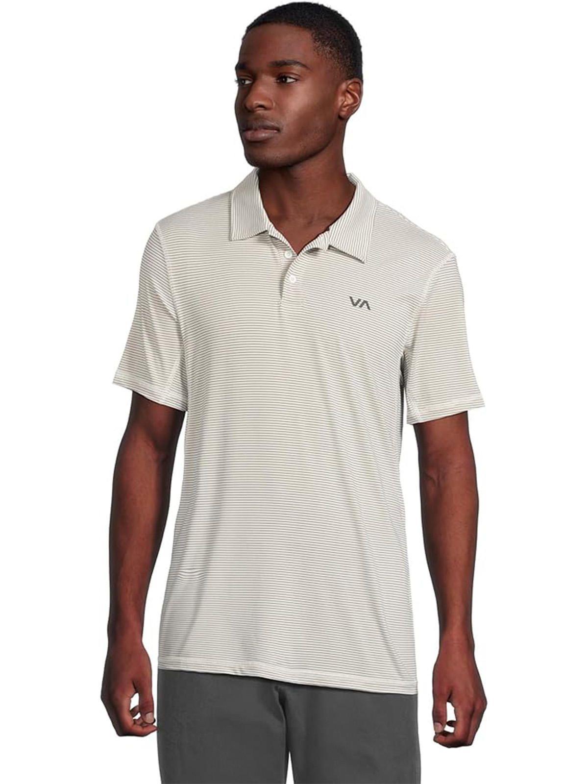 Polera manga corta Hombre Sport Vent Polo Blanco Rvca-0
