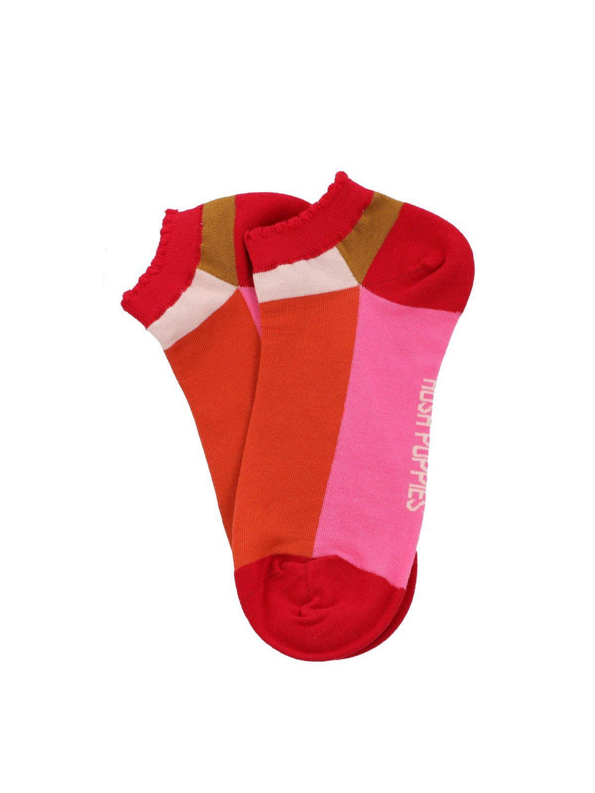 Calcetín Algodón Mujer Ped St Block Rosado-2