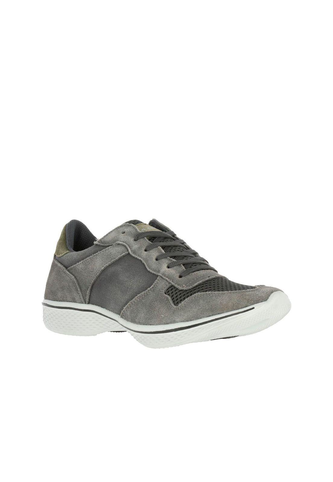 Zapatilla Cuero Zac Gris-0