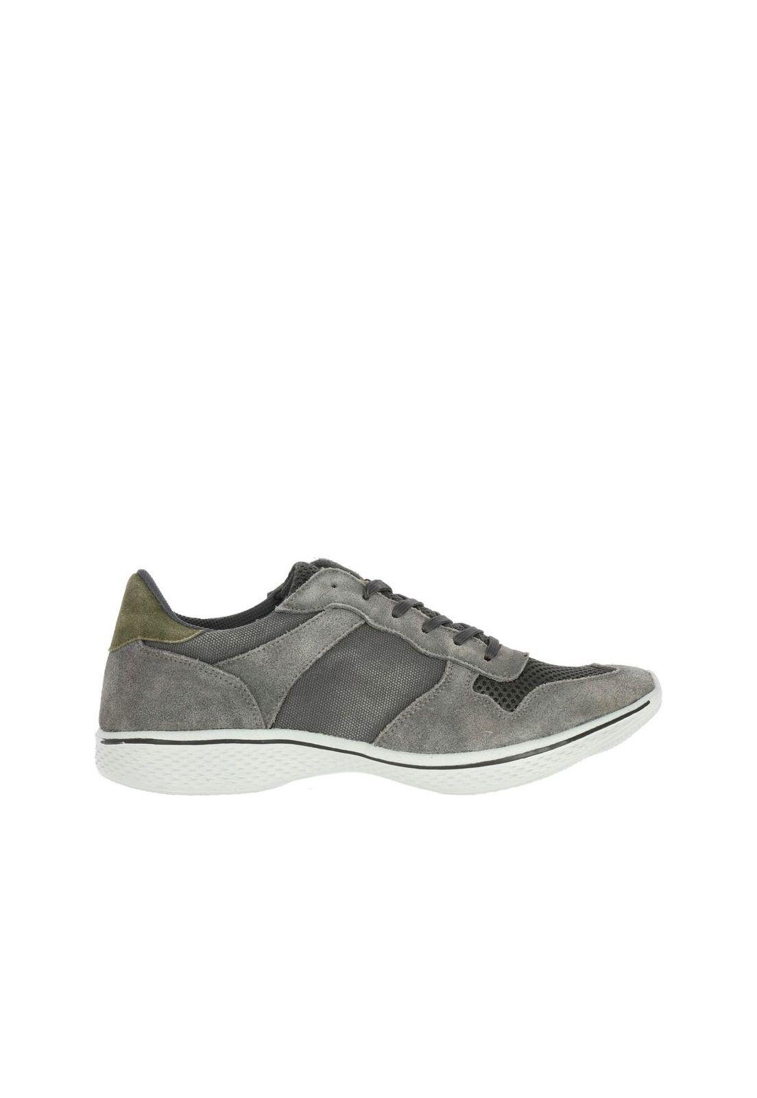 Zapatilla Cuero Zac Gris-3