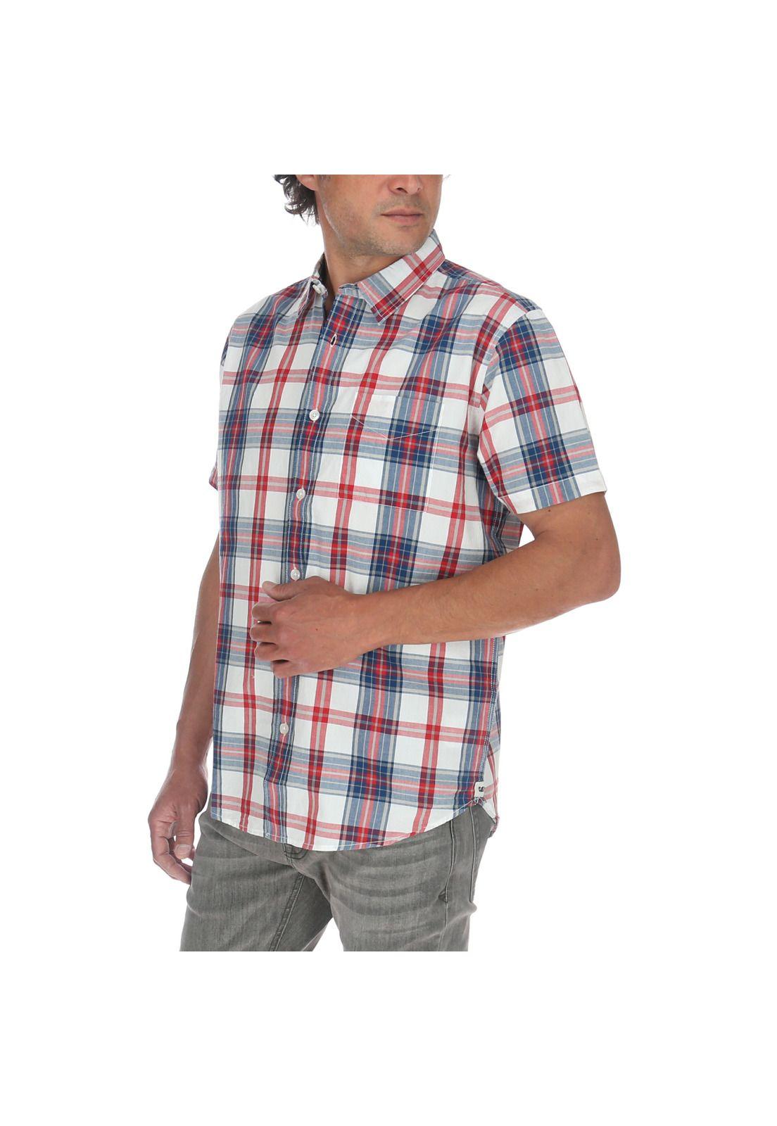 Camisa M/C Hombre Foundation S/S Plaid Multi-1