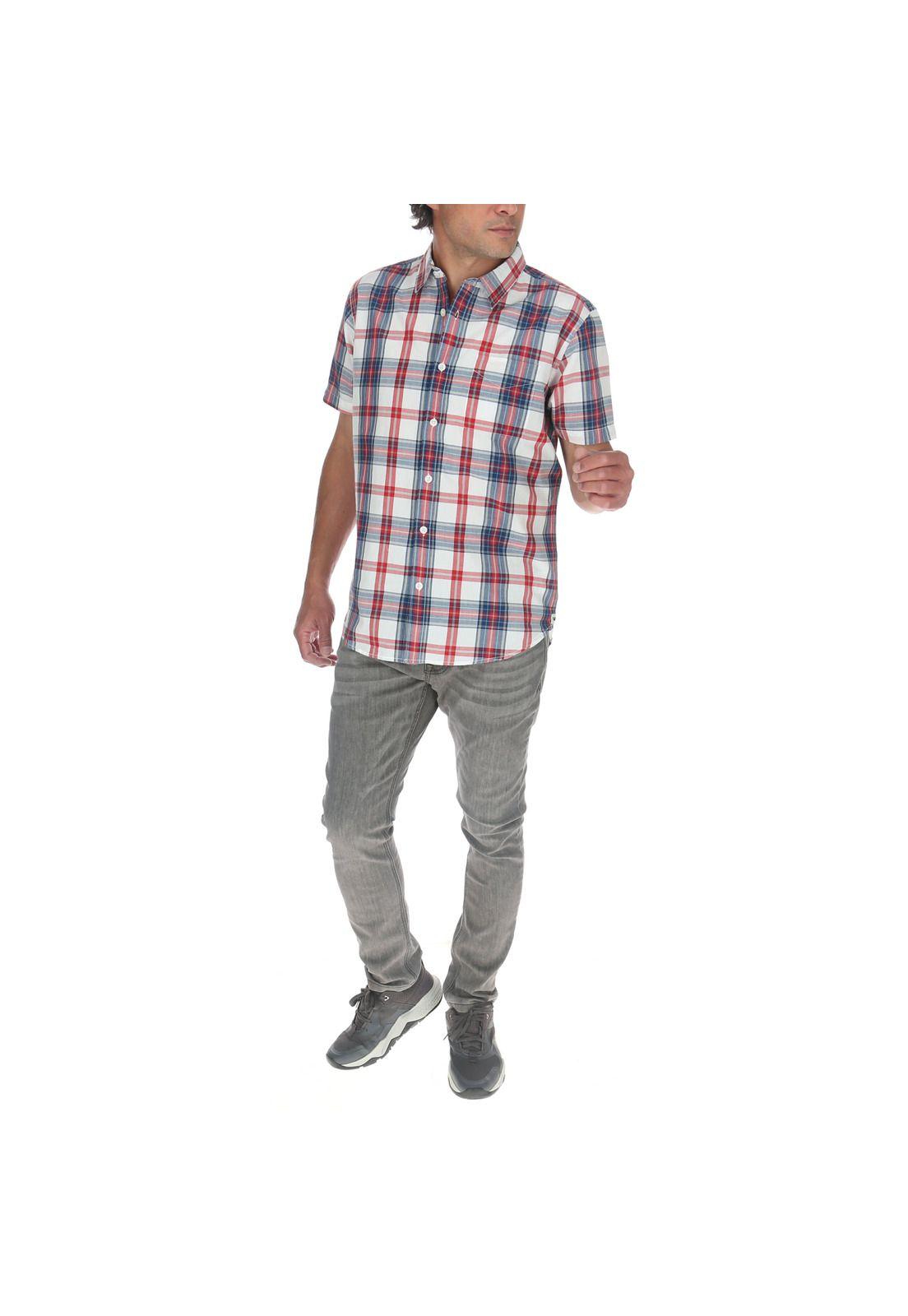 Camisa M/C Hombre Foundation S/S Plaid Multi-4