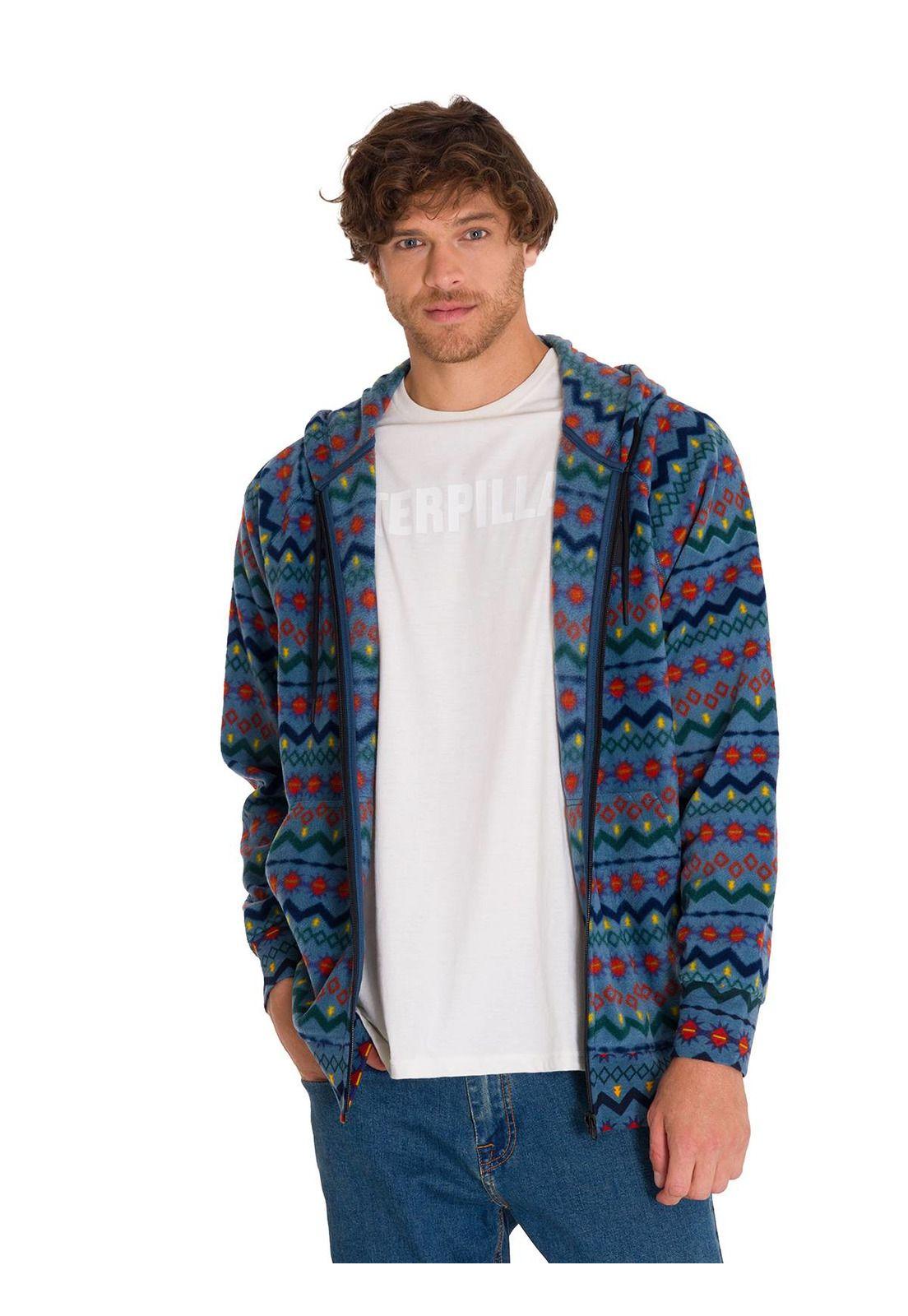 Polar Microfleece Full Zip Unisex Azul Petróleo-1