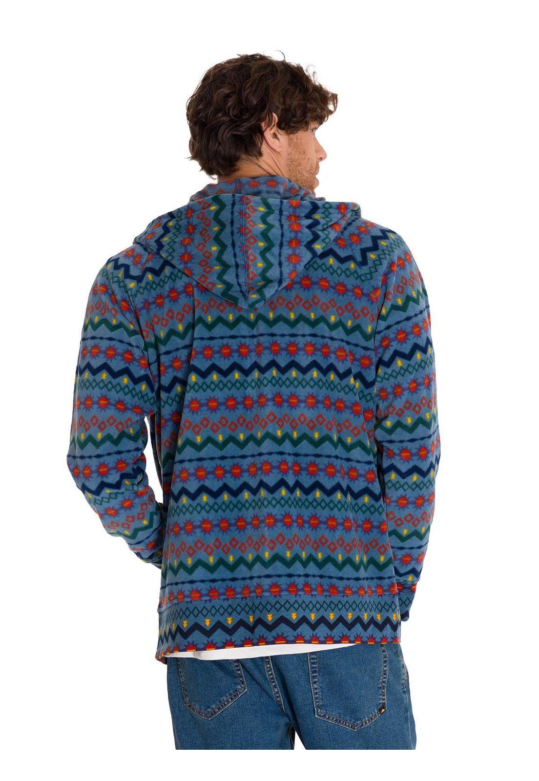 Polar Microfleece Full Zip Unisex Azul Petróleo-3
