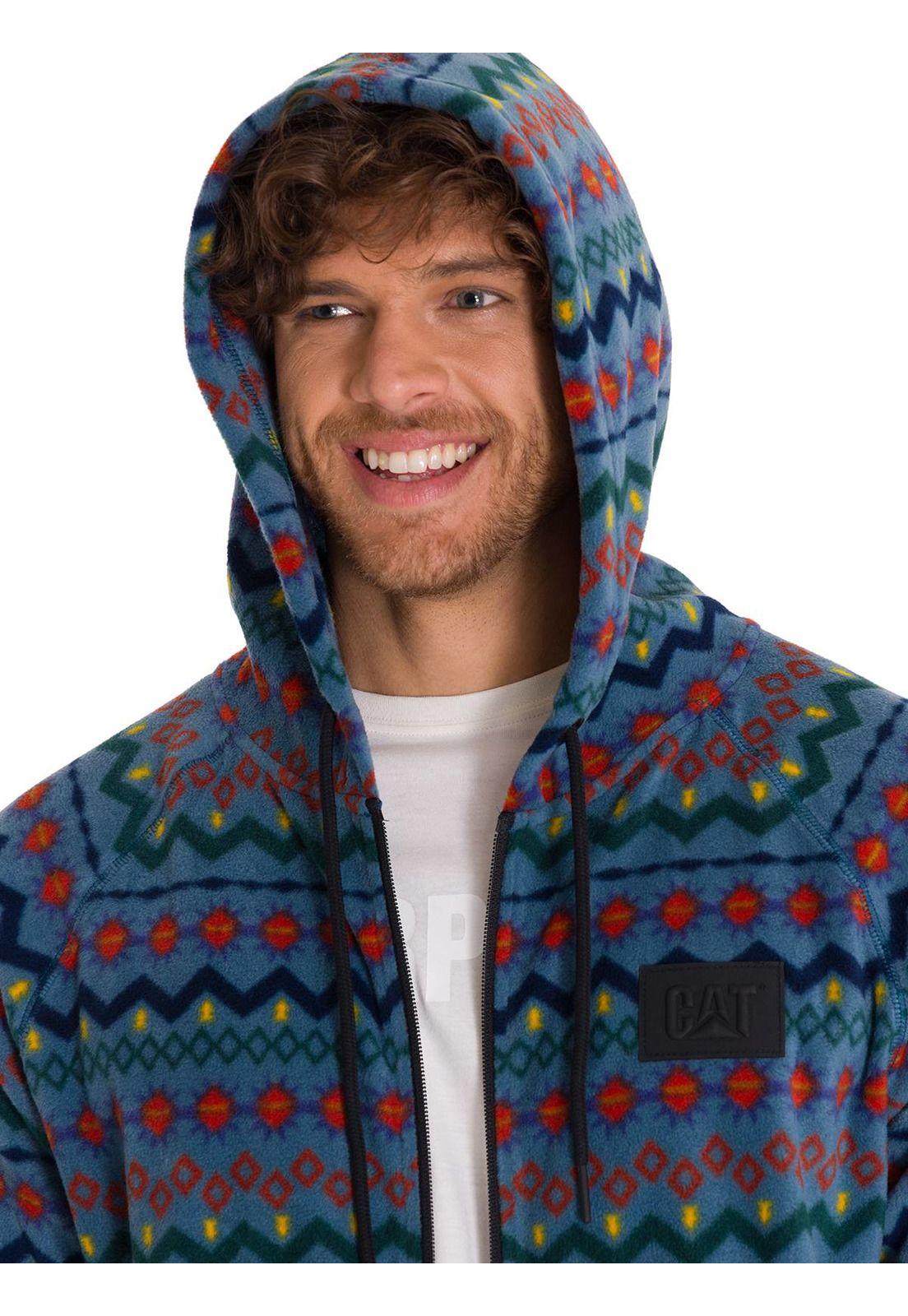 Polar Microfleece Full Zip Unisex Azul Petróleo-4