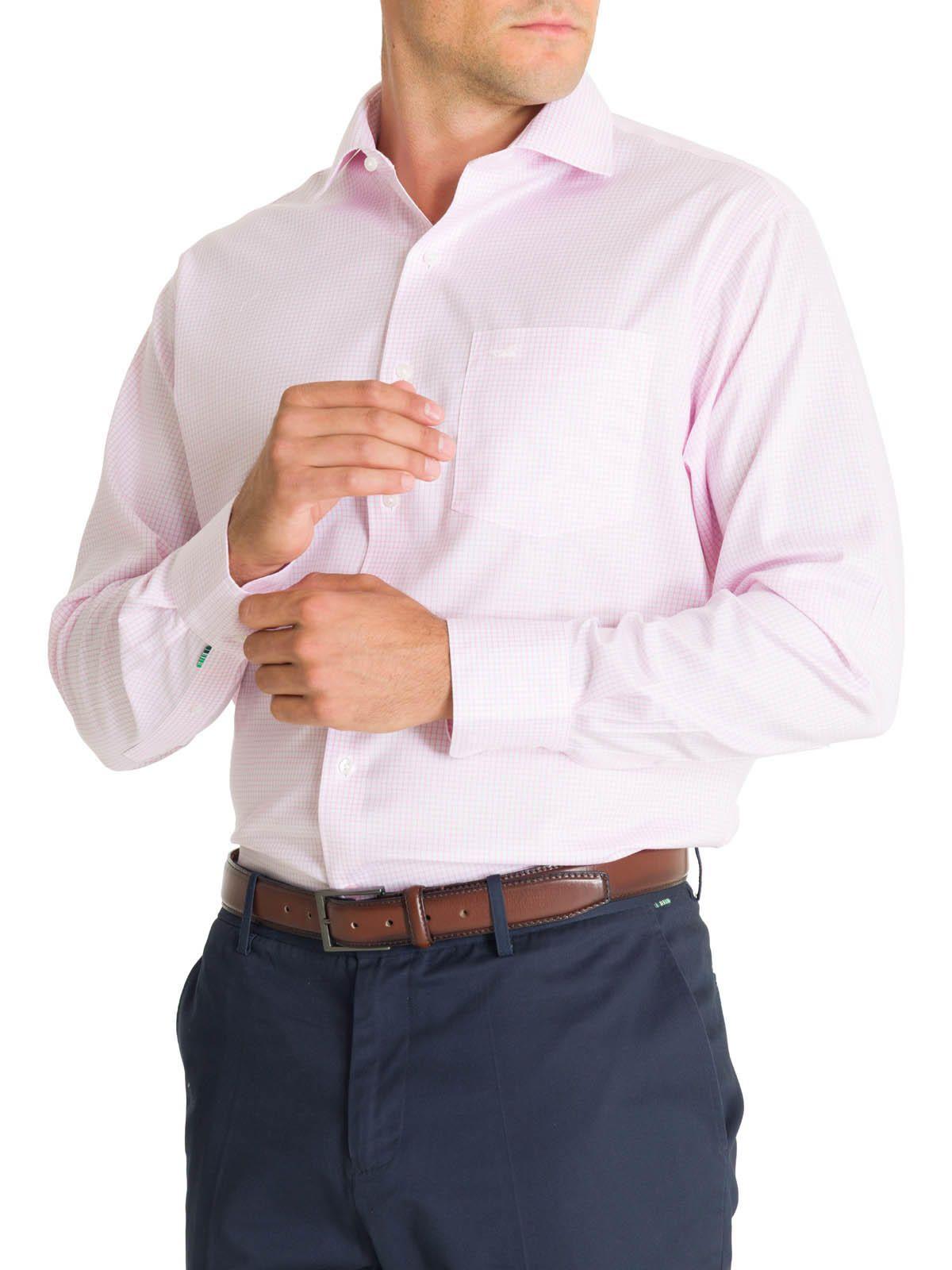 Camisa Cuello Italiano Hombre WF Rosado-7
