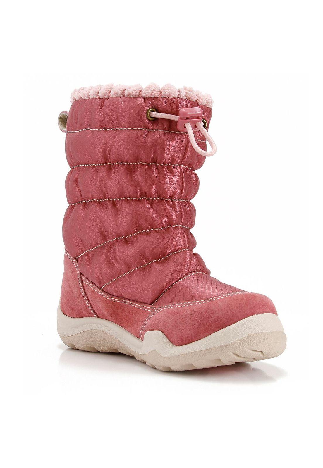 Bota Cuero Niña Moon Boot Ii Rosa-0