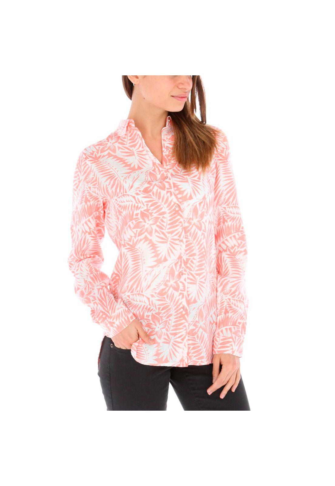 Blusa Mujer Lino Rauli Salmón-3