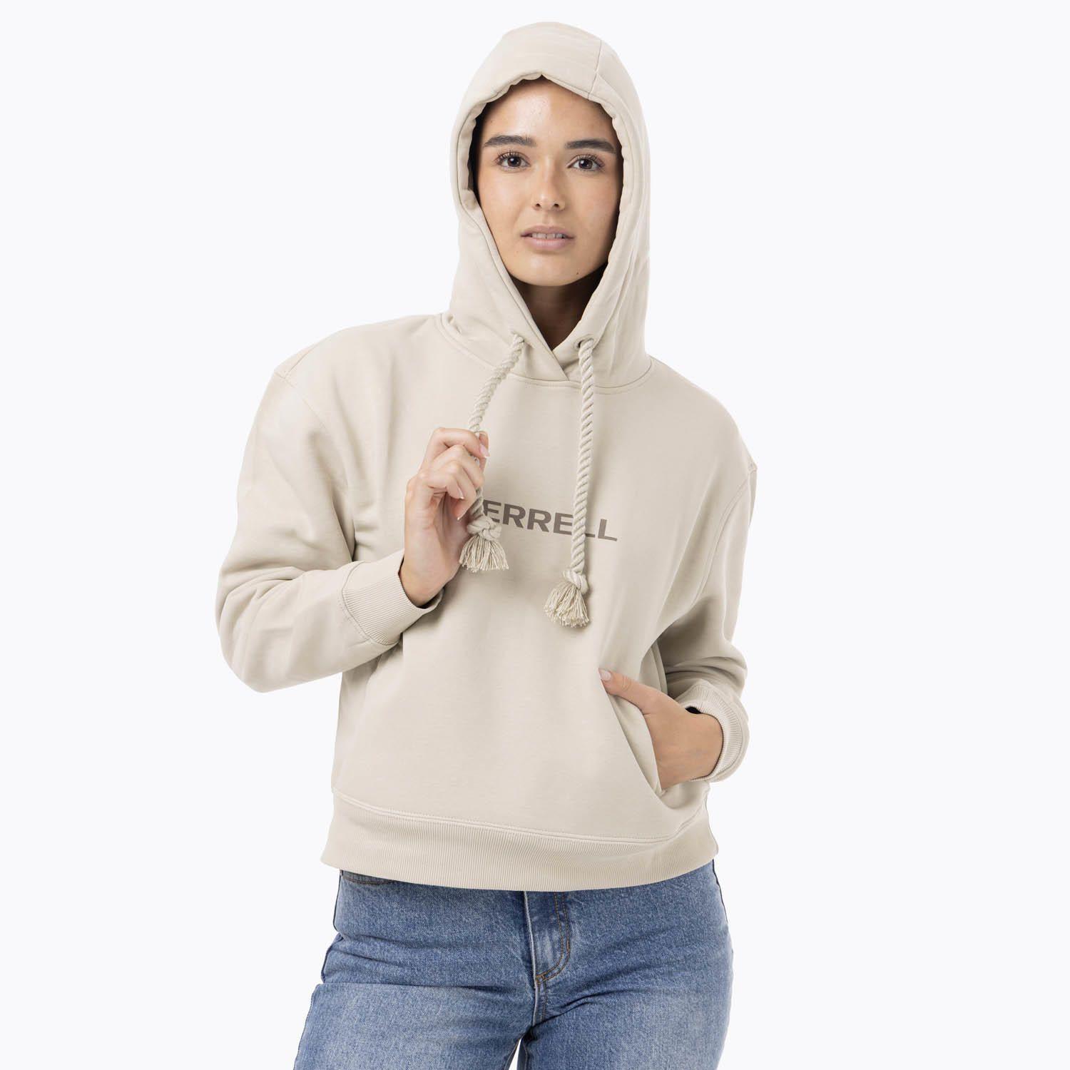 Polerón Mujer Logo Hoodie Beige-4