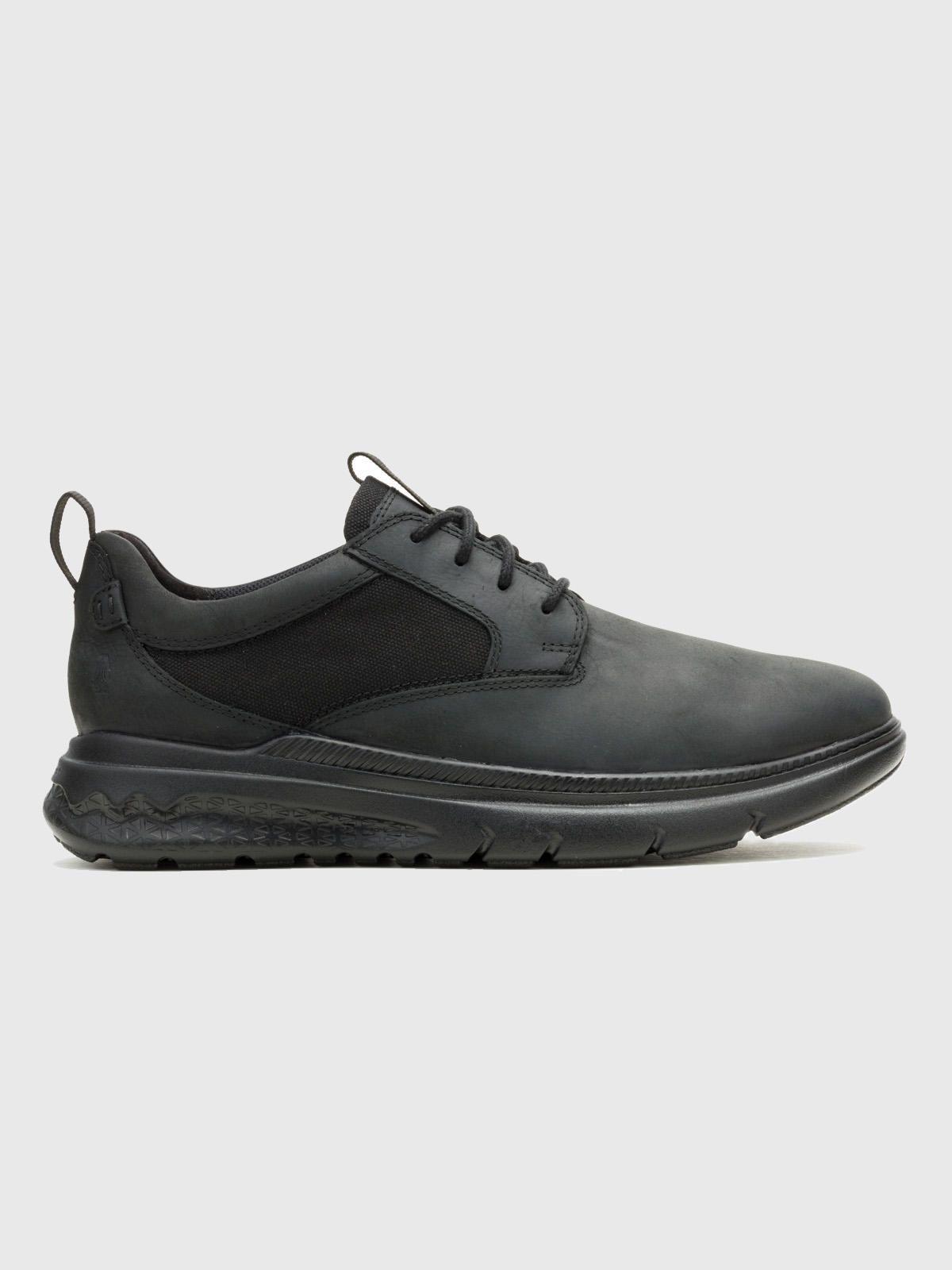 Zapatilla Cuero Hombre Laceup Negro-1