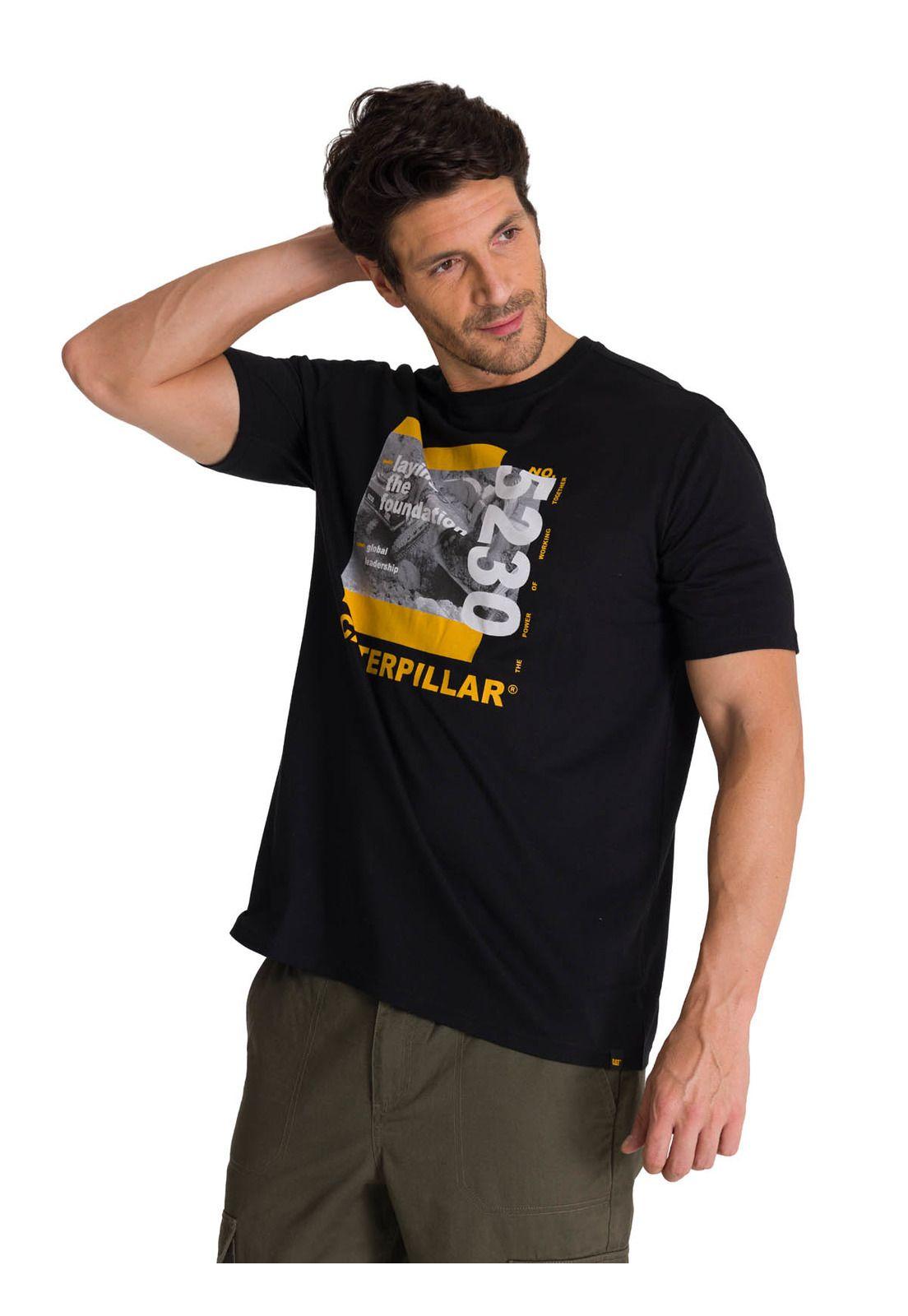 Polera Manga Corta Hombre Everyday Workwear Negro-0