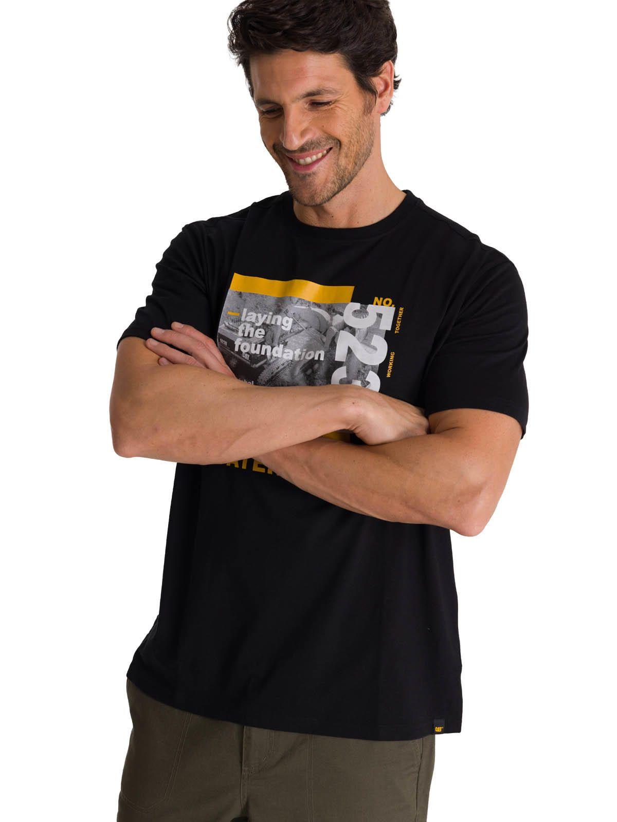 Polera Manga Corta Hombre Everyday Workwear Negro-1