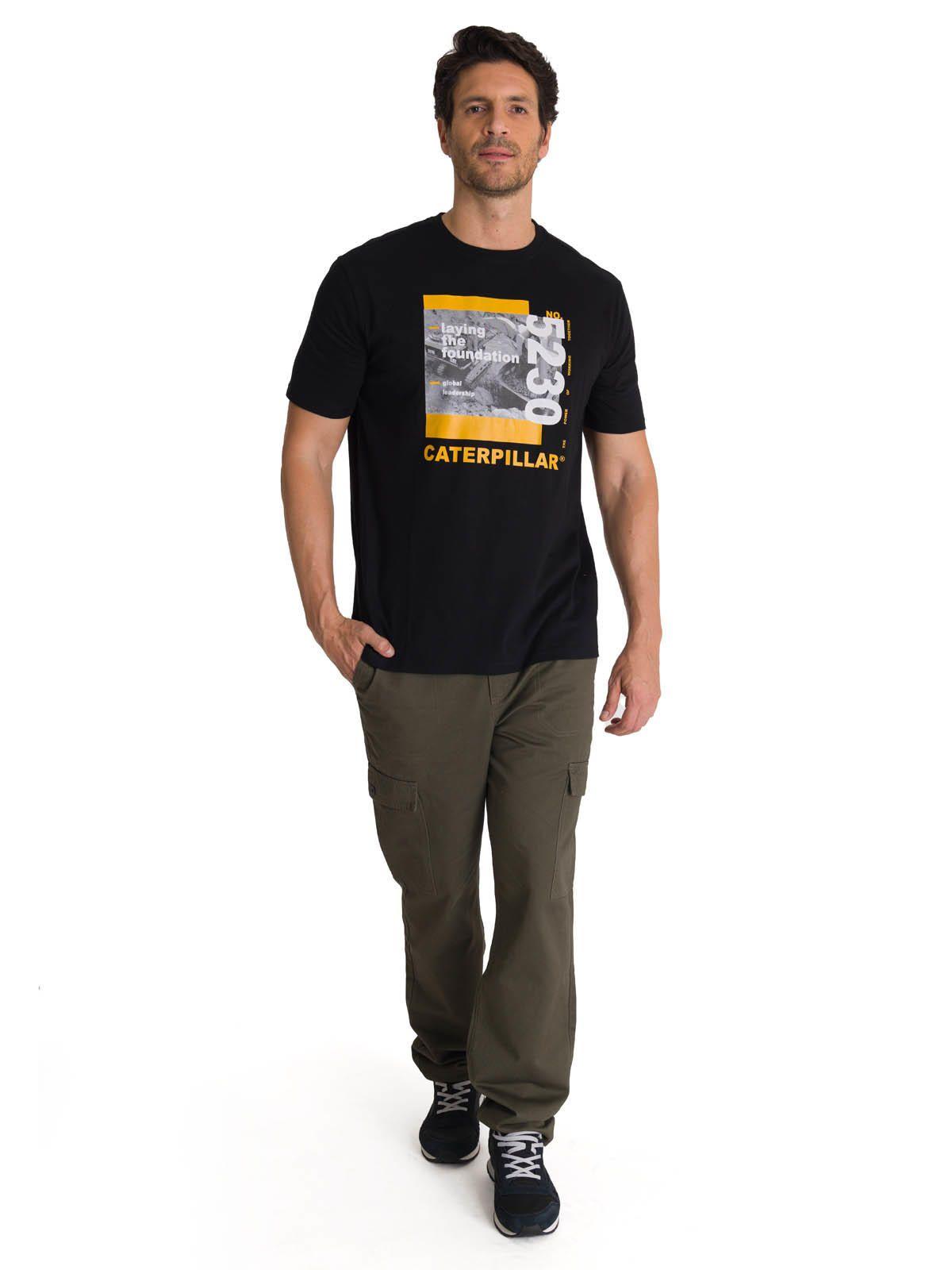 Polera Manga Corta Hombre Everyday Workwear Negro-5