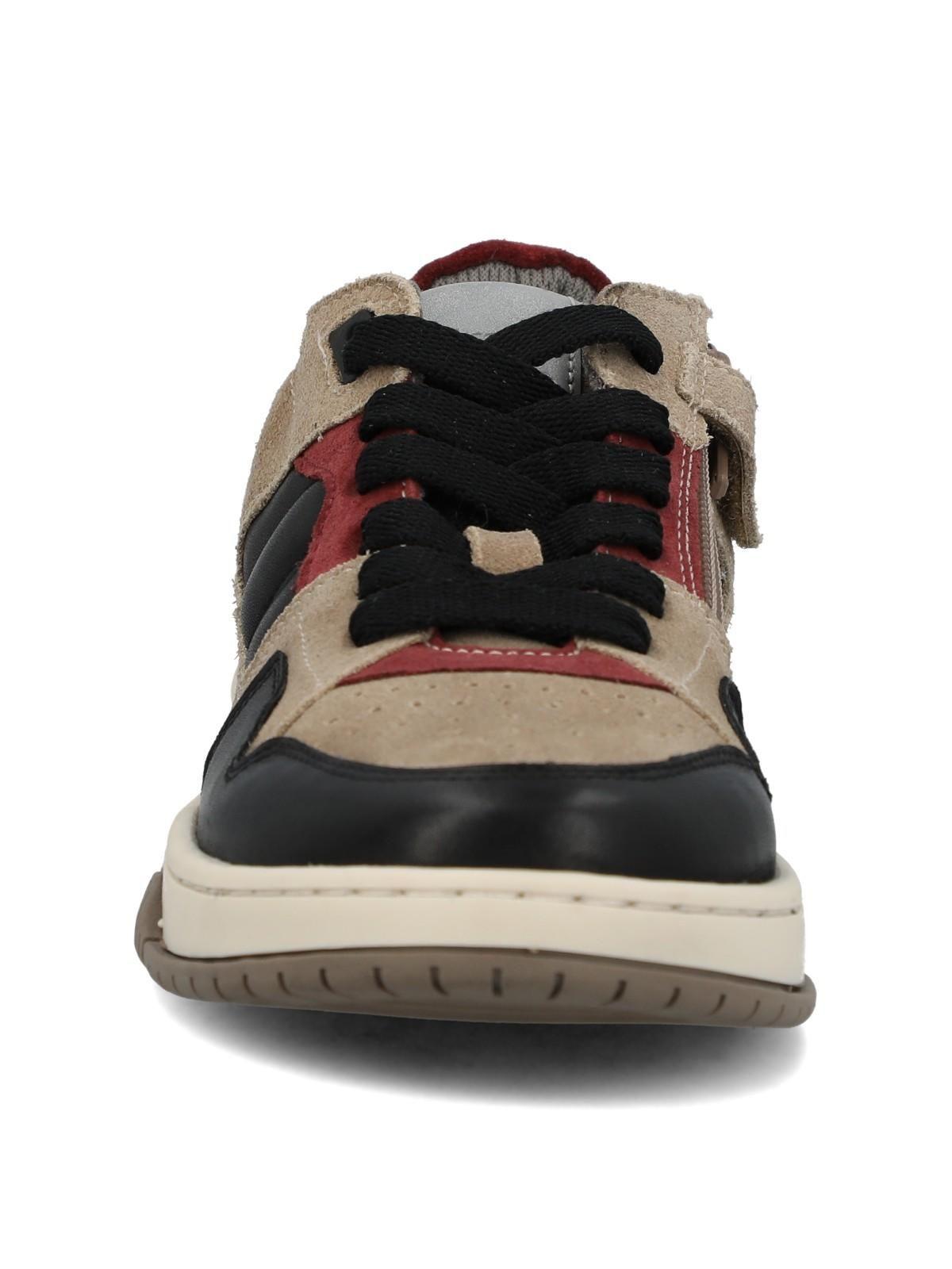 Zapatilla Cuero Niño Cameo Gris-3