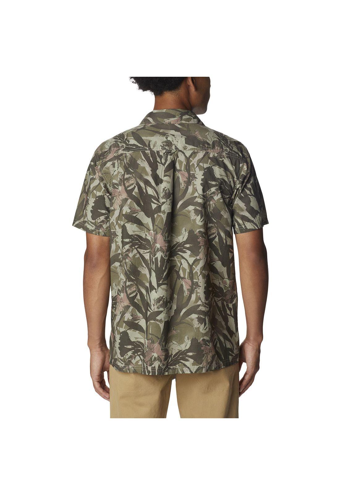 Camisa M/C Pine Canyon Short S Verde Musgo Hombre-3