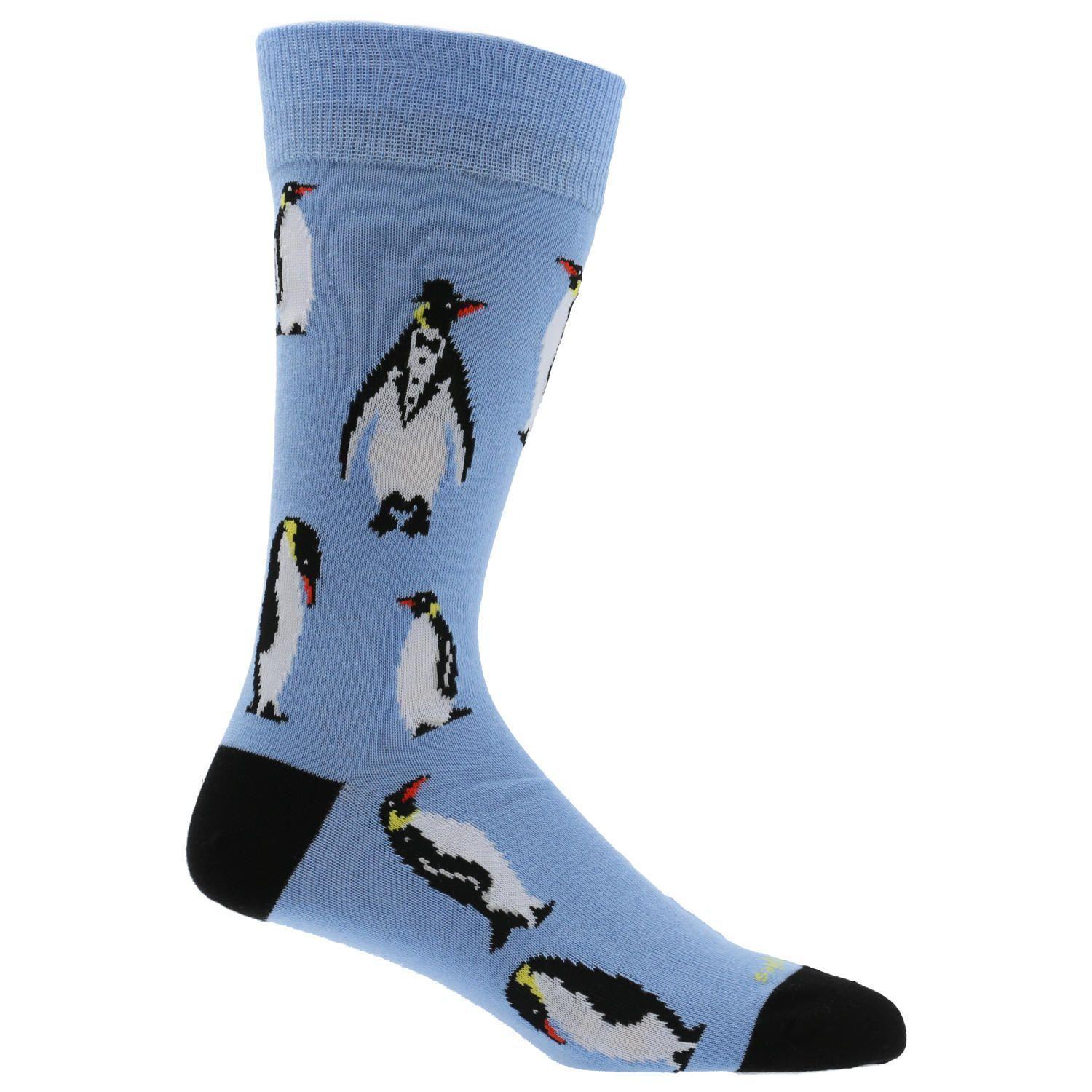 Calcetín Algodón Hombre Penguin Celeste-0