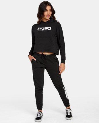 Polerón Mujer Lateral Hoodie Negro-0
